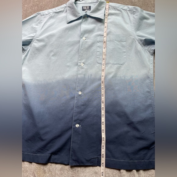 Takeo Kikuchi JAPAN button-up ombre dress shirt - Picture 5 of 8